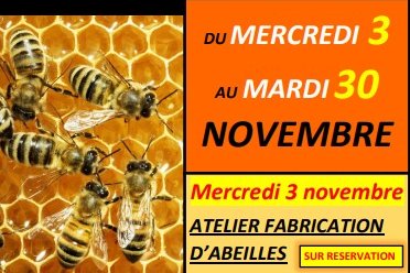 ATELIER : Viens fabriquer ton abeille le mercredi 3 novembre