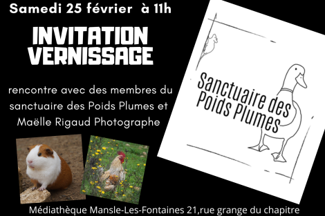 Vernissage de l'exposition Photo Samedi 25 février 2023