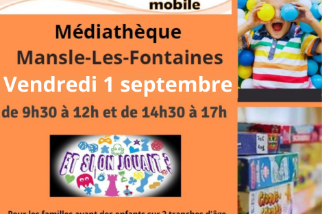Ludothèque le Vendredi 1er Septembre