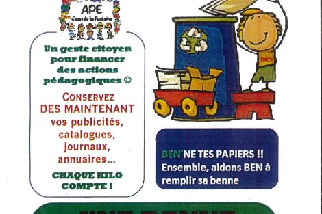 logo Benne à papiers, pour un geste citoyen
