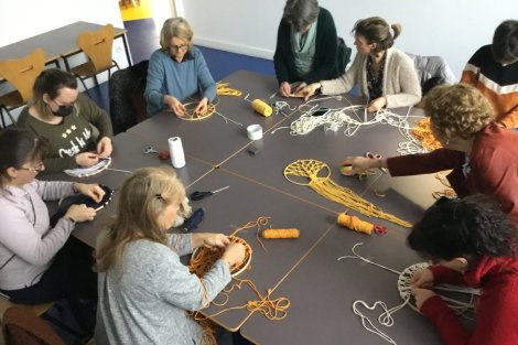 Atelier macramé du 28 janvier animé par Josy notre passionnée